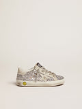 Junior Super-Star with silver glitter and suede details