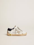 Junior Super-Star with gray suede star and blue heel tab