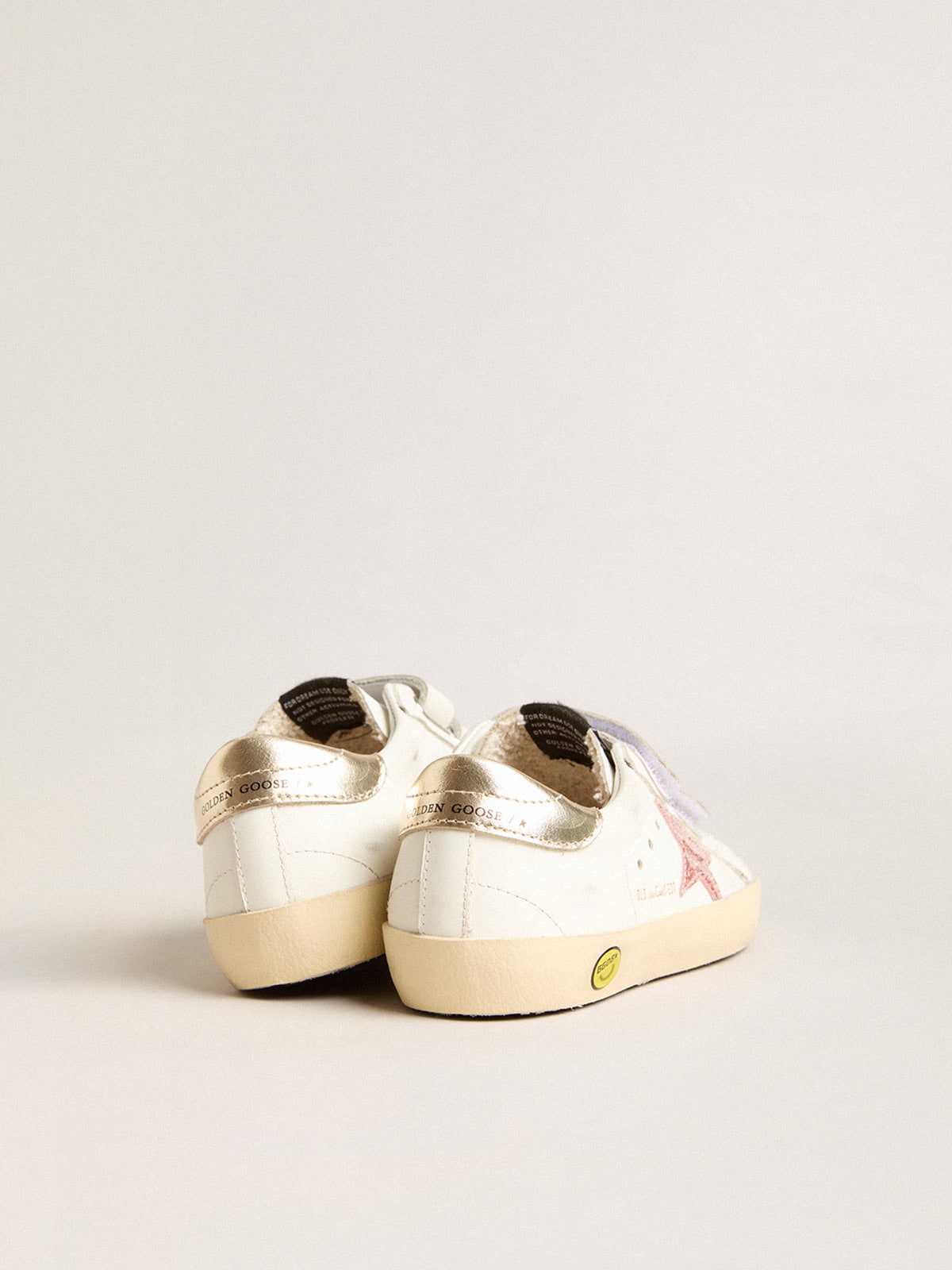 Junior Old School with metallic peach leather star