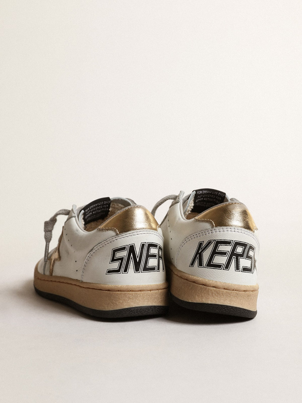 Ball Star Junior with gold metallic leather star and heel tab