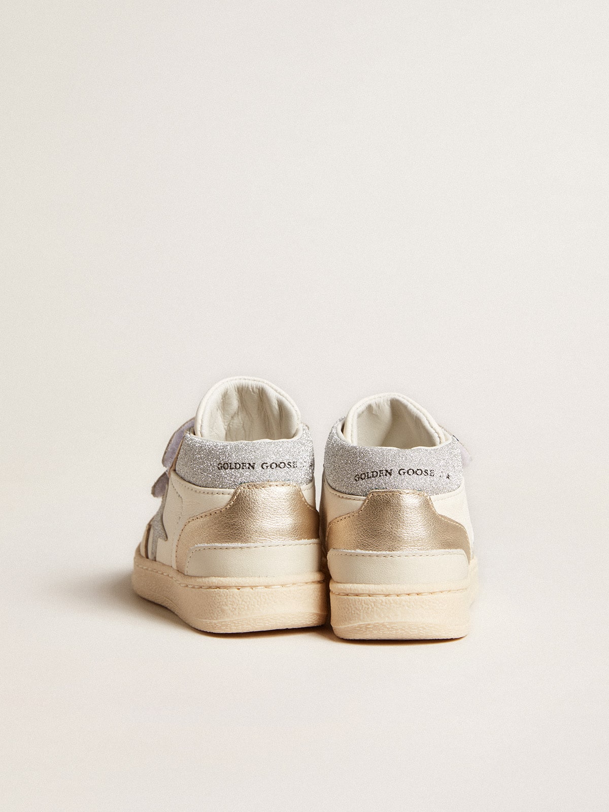 June Junior in nappa and metallic leather inserts with glitter star