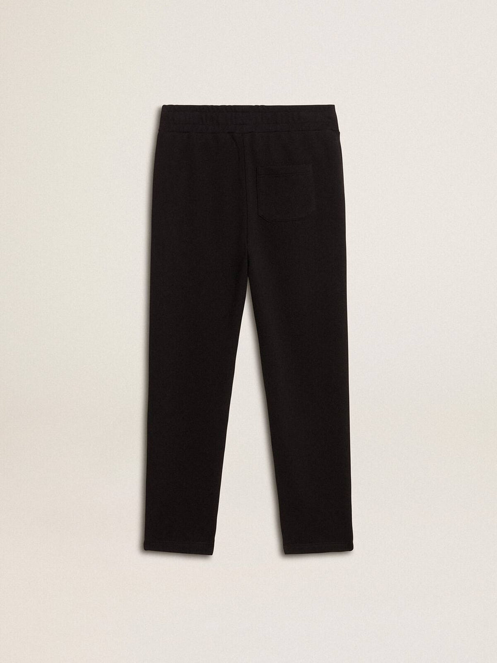 Boys’ black joggers with white stars