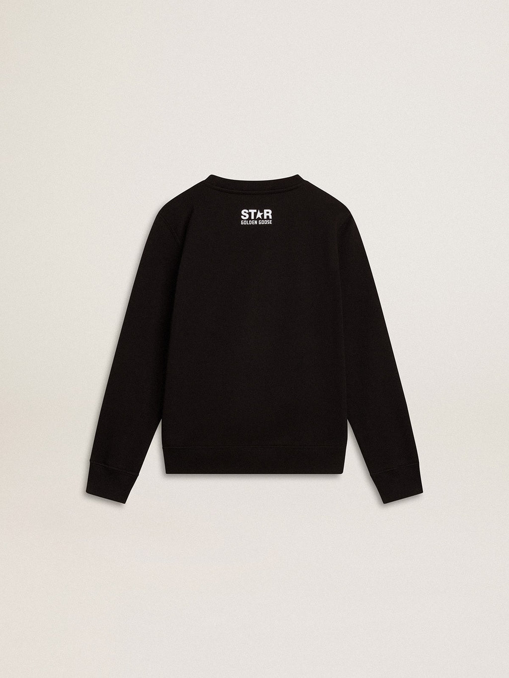Boys’ black sweatshirt with white maxi star on the front
