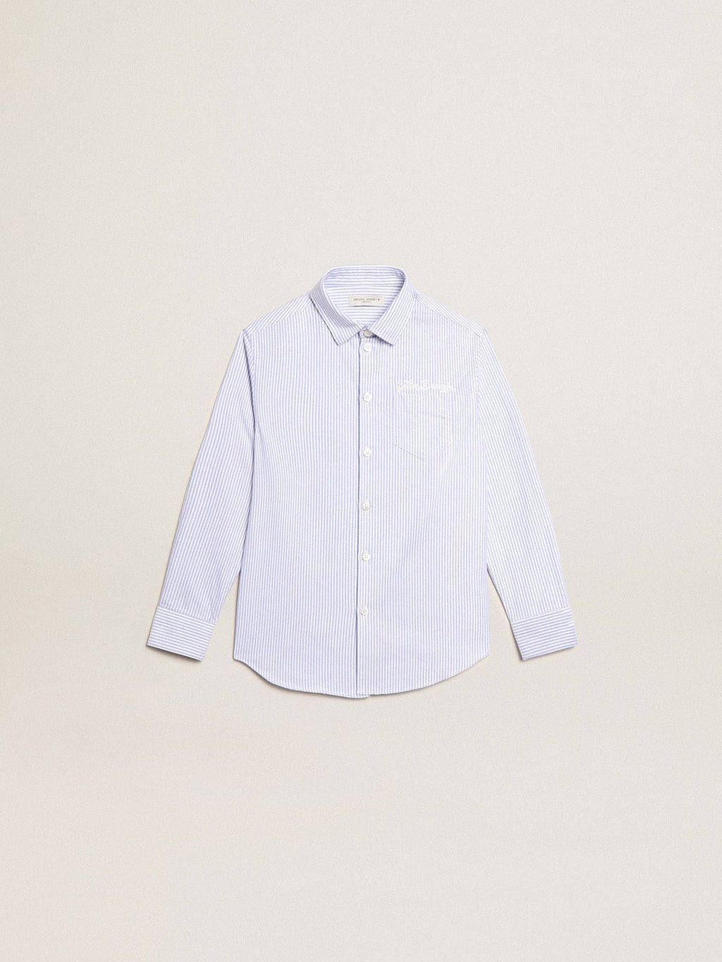 Boys’ shirt with light blue stripes