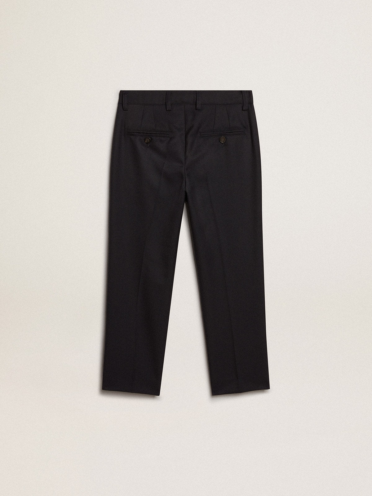 Boys’ pants in dark blue wool