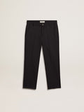 Boys’ pants in dark blue wool