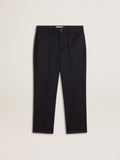 Boys' dark blue wool pants
