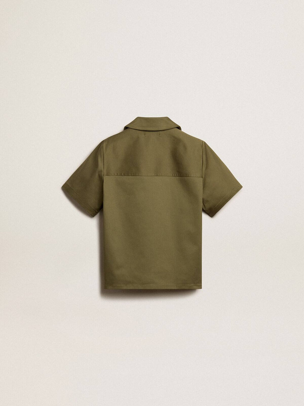 Boys’ military-green shirt