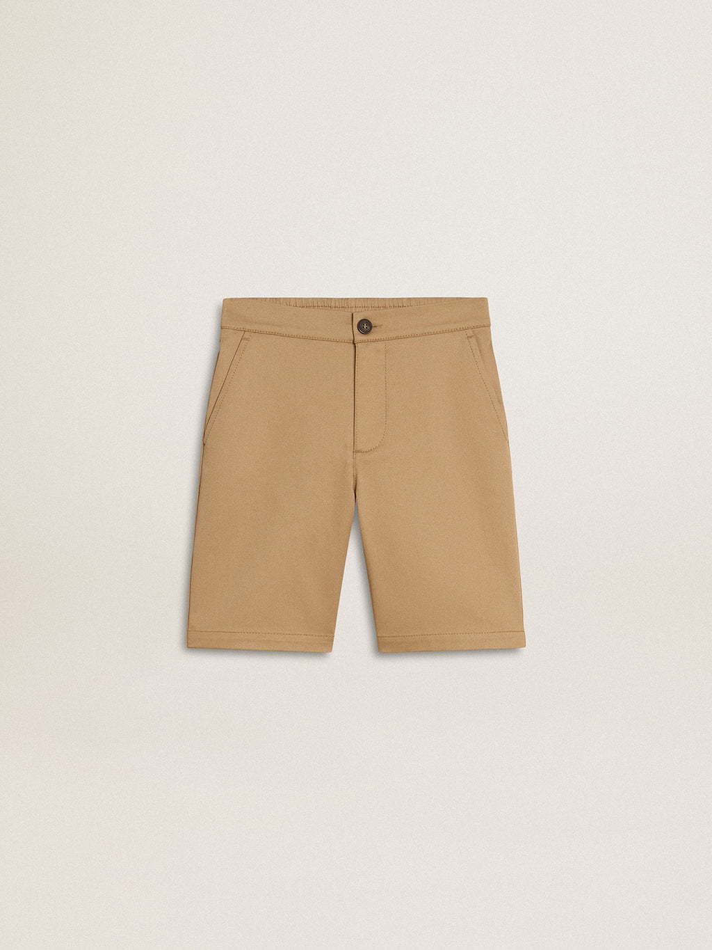 Boys' shorts in beige cotton