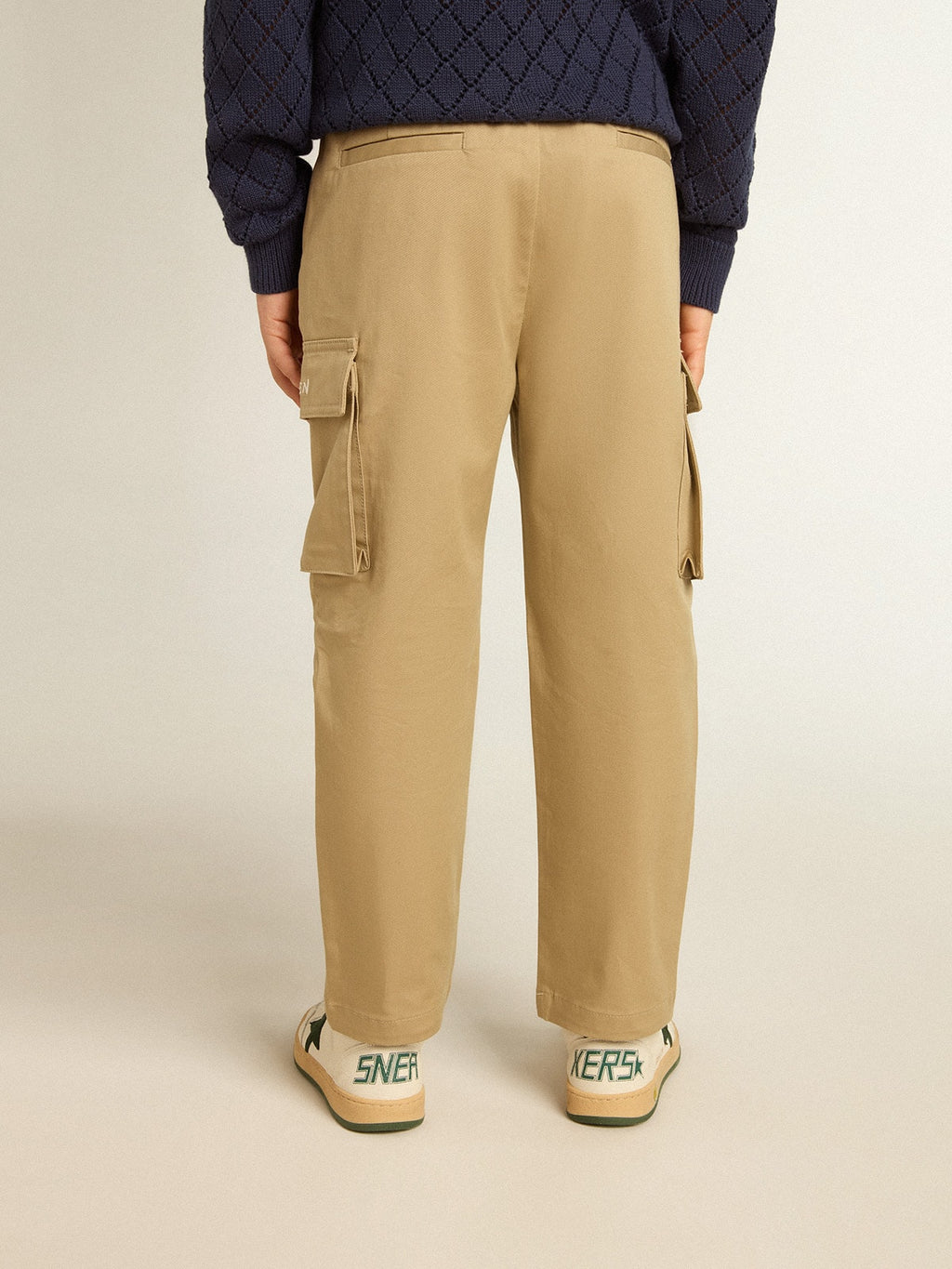 Boys’ sand-colored cargo pants