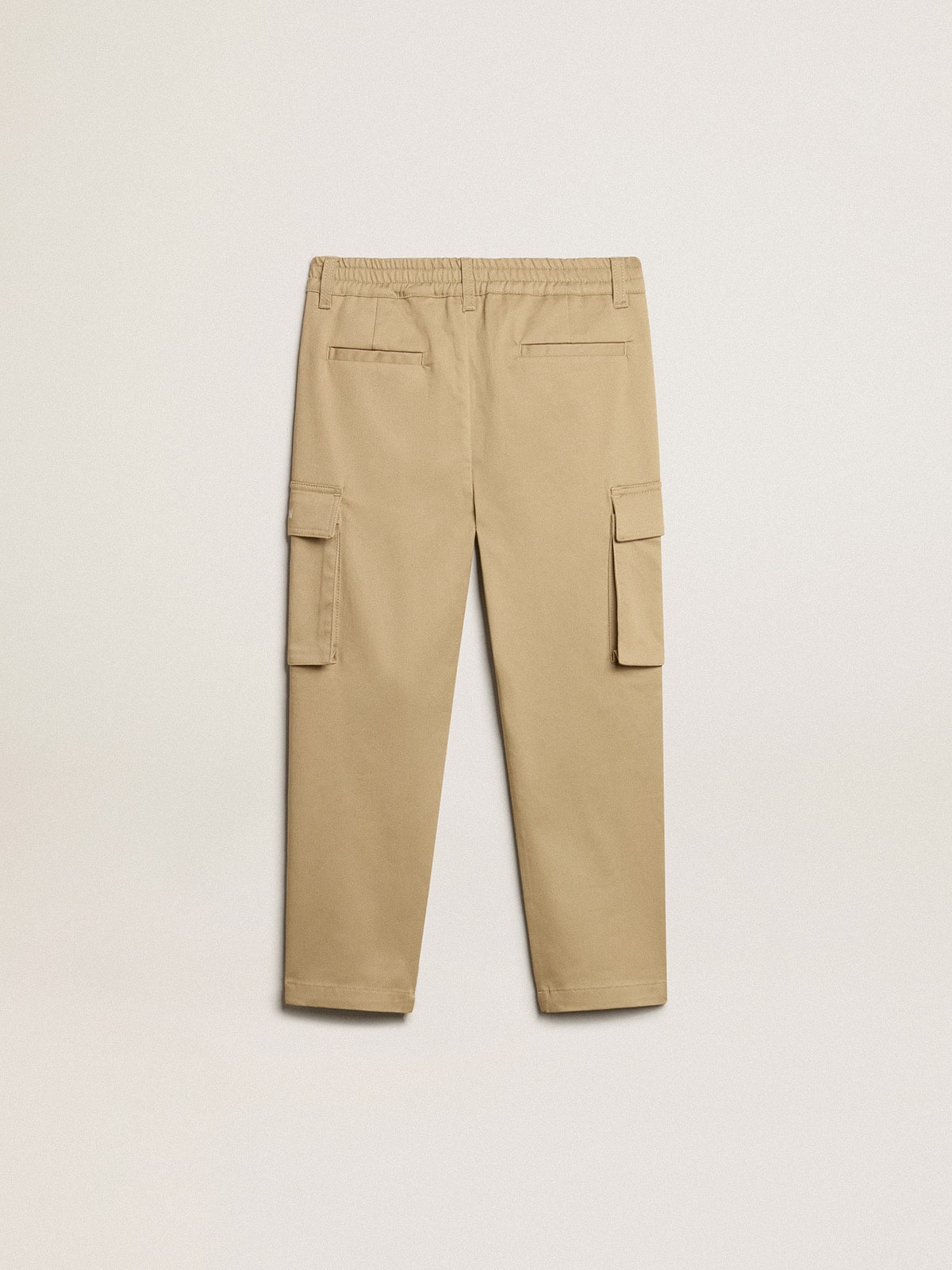 Boys’ sand-colored cargo pants