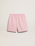 Girls’ shorts in pink with white star