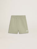 Light green shorts with white star