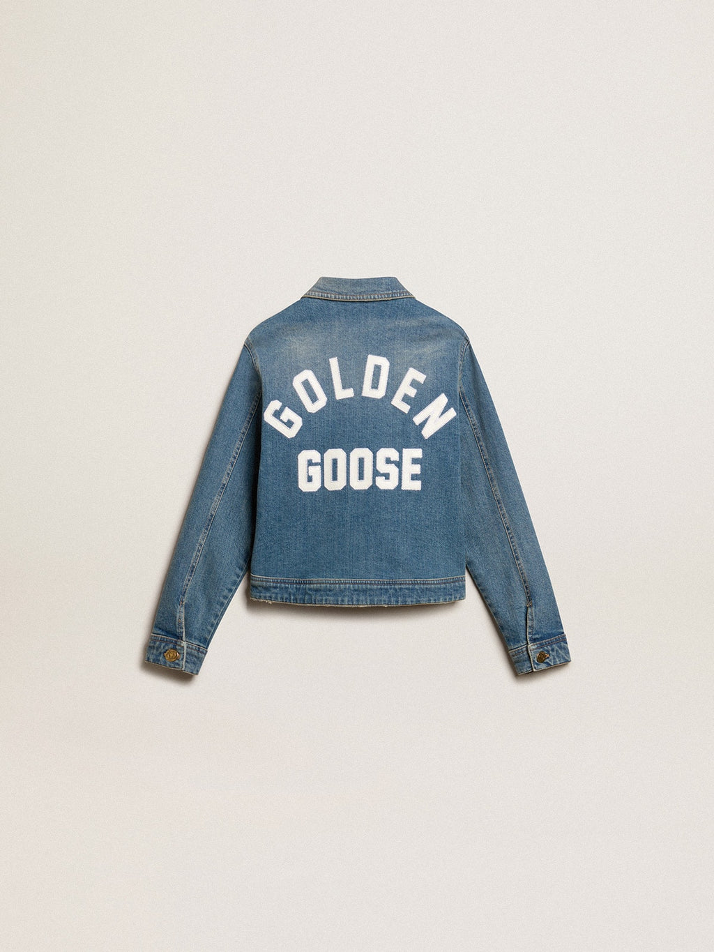 Boys’ mid-wash denim jacket