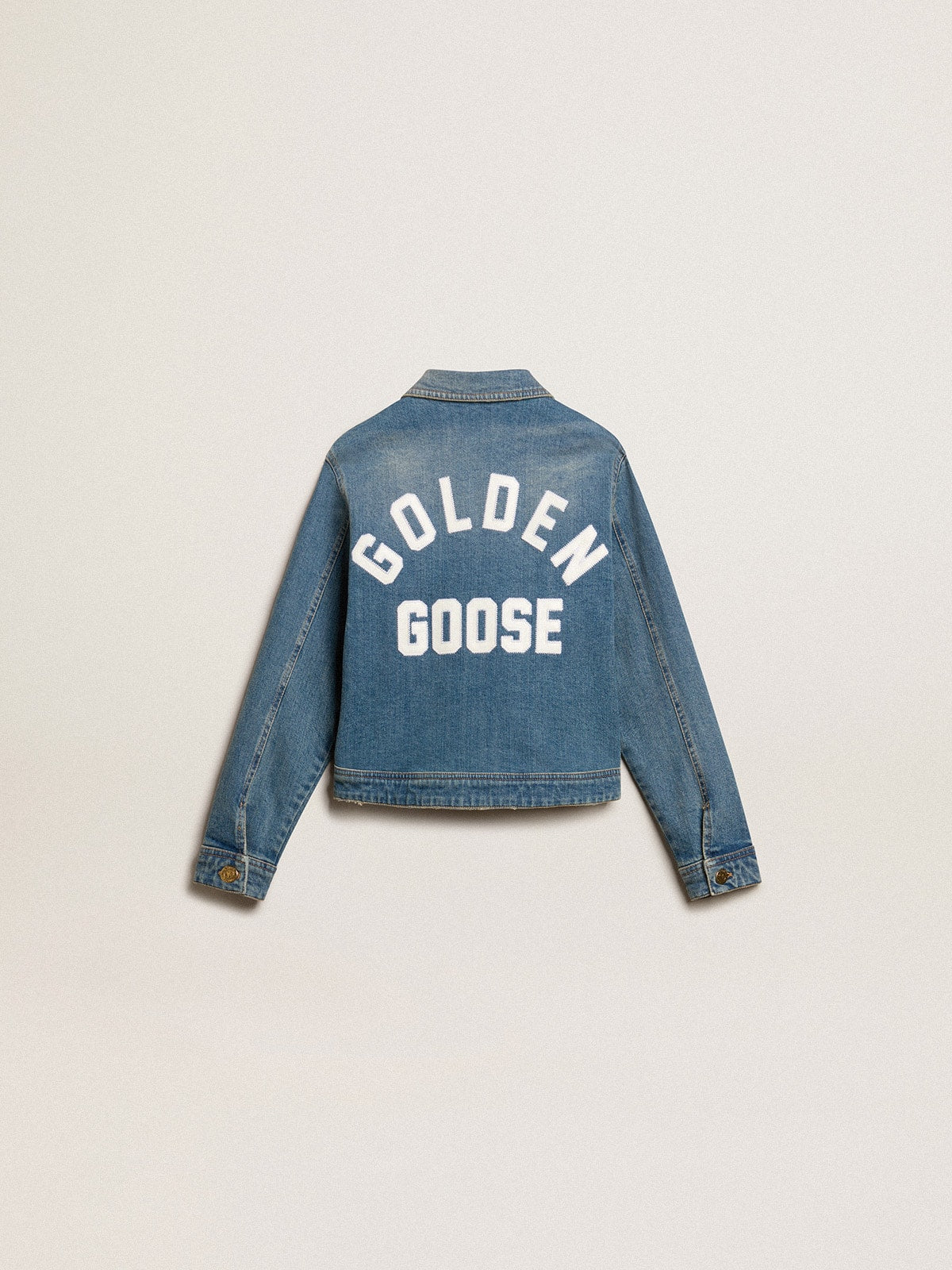 Boys’ mid-wash denim jacket