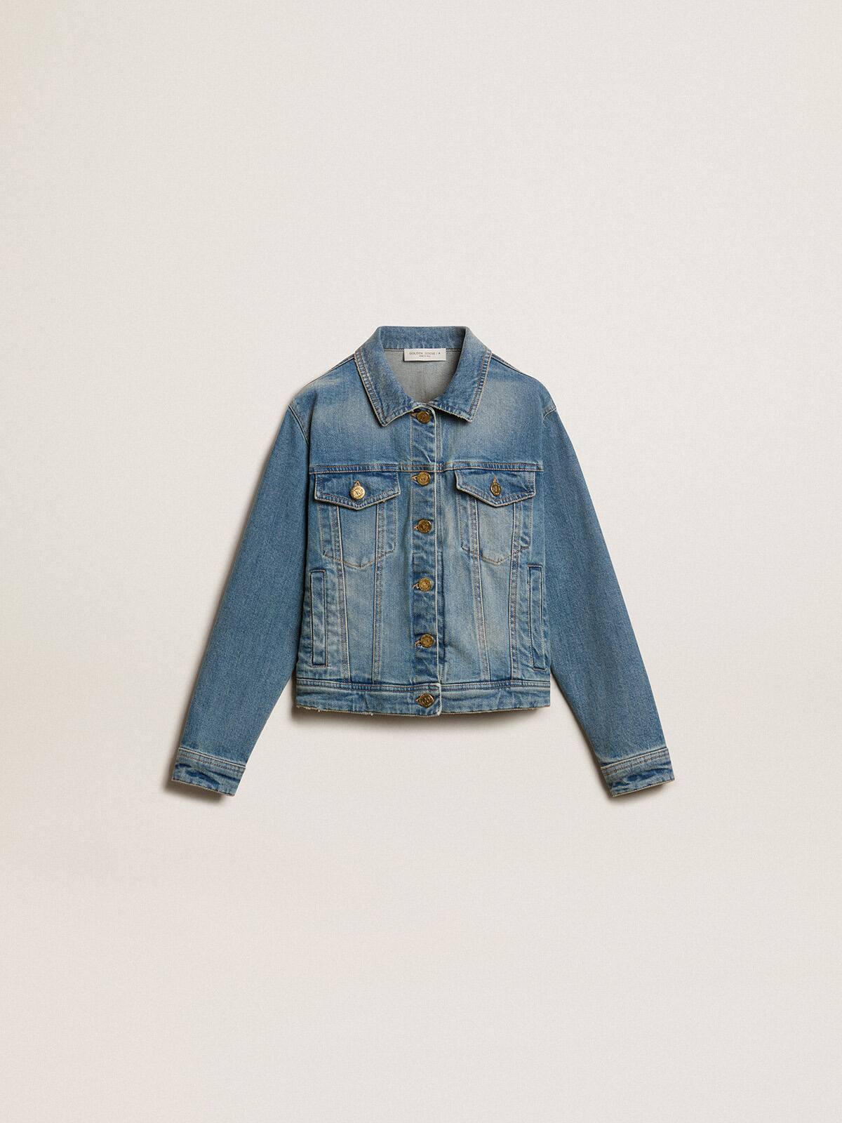 Boys’ mid-wash denim jacket