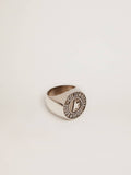 Men's ring in antique silver color