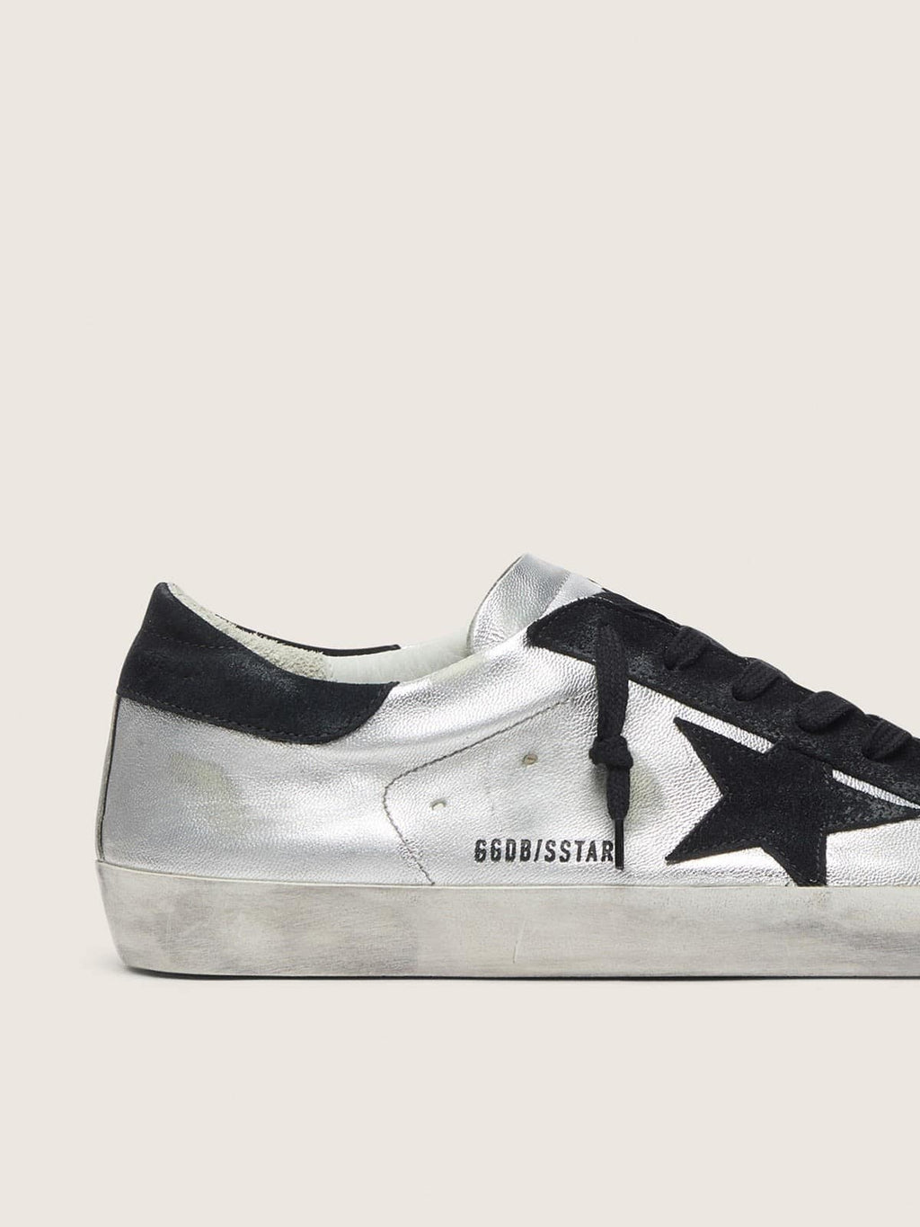 Men's Super-Star in silver leather