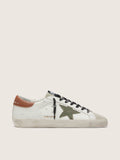 Men's Super-Star with star in olive green canvas