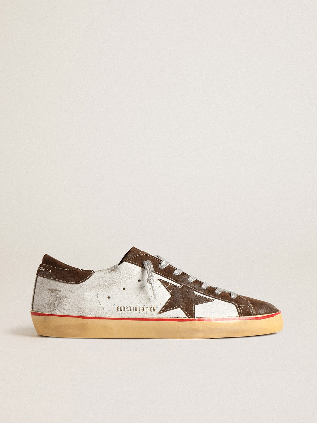 Men's Super-Star LTD with brown suede star and heel tab