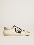 Men's Super-Star LTD with black croc-print leather star and suede inserts