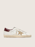 Men's Super-Star with sand suede star and red croc-print leather heel tab