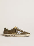 Men's Super-Star LTD in suede with metallic leather star and leather heel tab