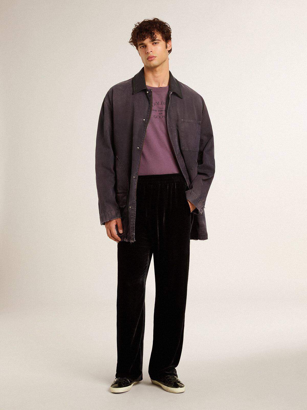 Men's Super-Star LTD in black patent leather with suede star and heel tab