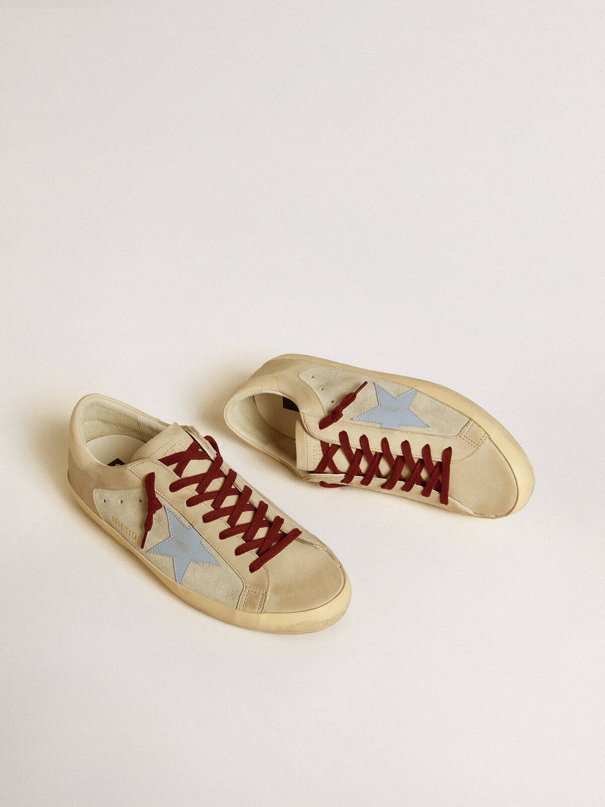 Super-Star in suede and nubuck with leather star and heel tab
