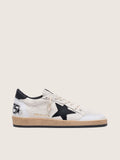 Men's Ball Star in white nappa with black star