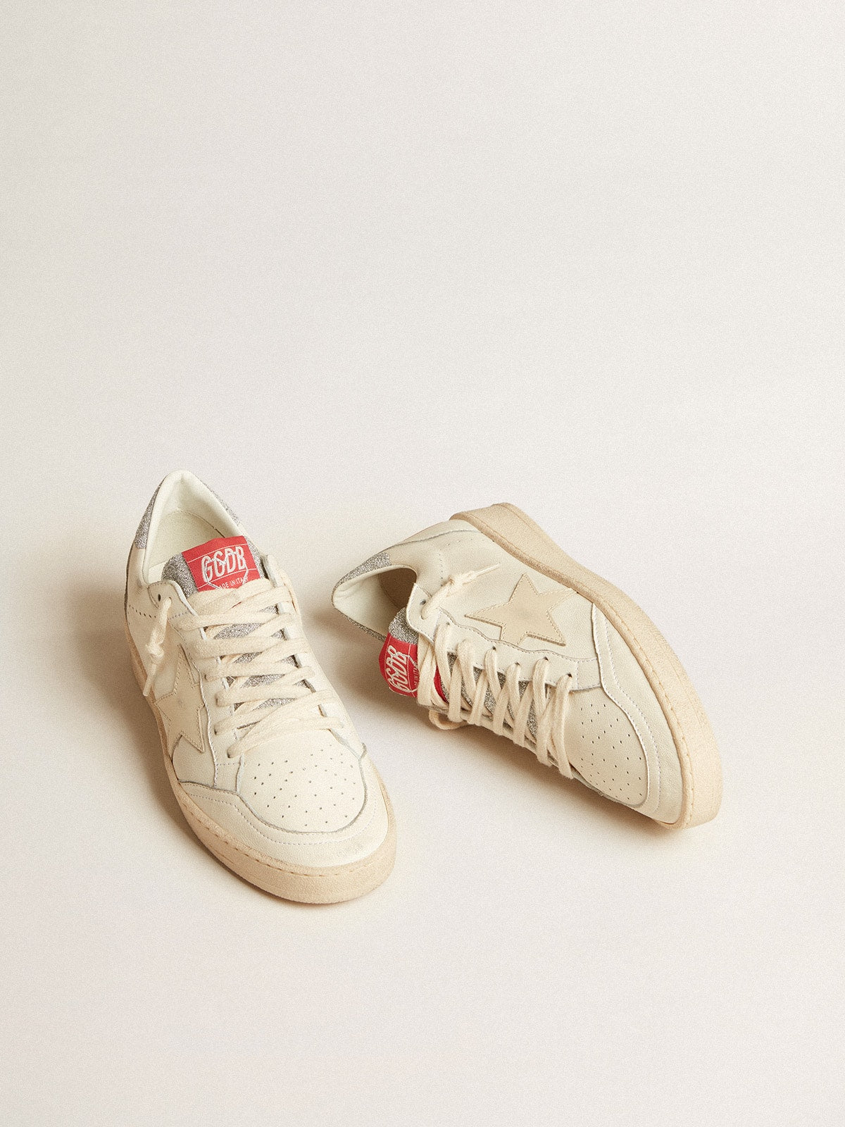 Men’s Ball Star LTD in nappa with white star and Swarovski crystal heel tab