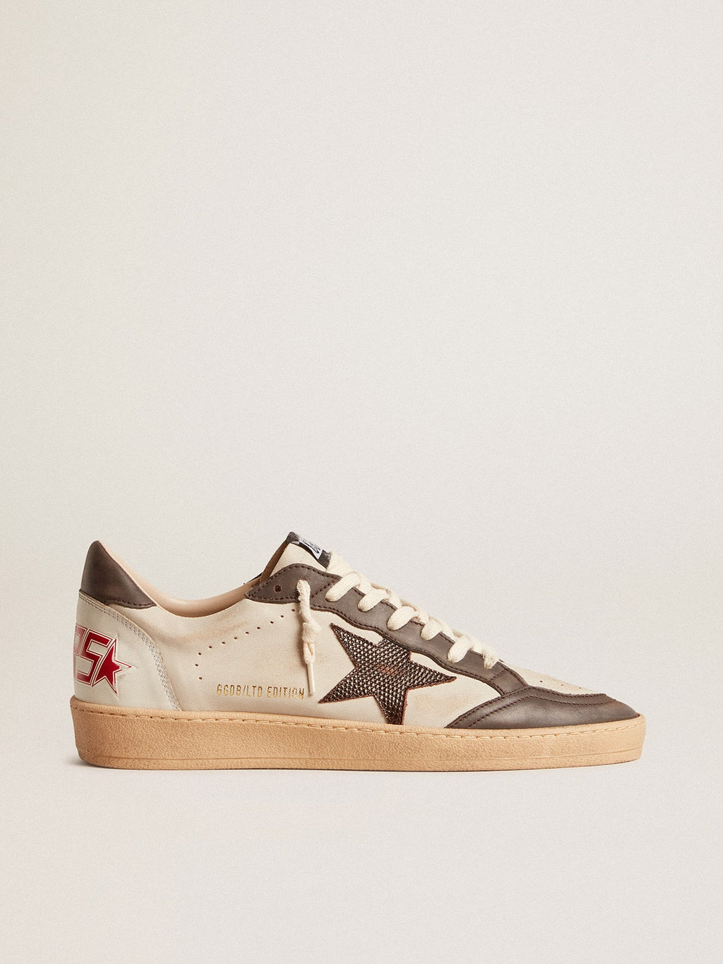 Men's Ball Star LTD in nappa with brown star and gray leather heel tab