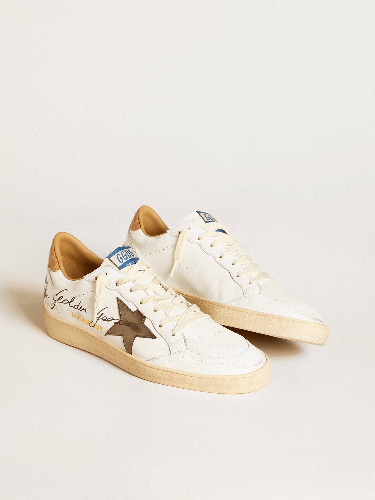Ball Star in nappa with metallic star and croc-print leather heel tab