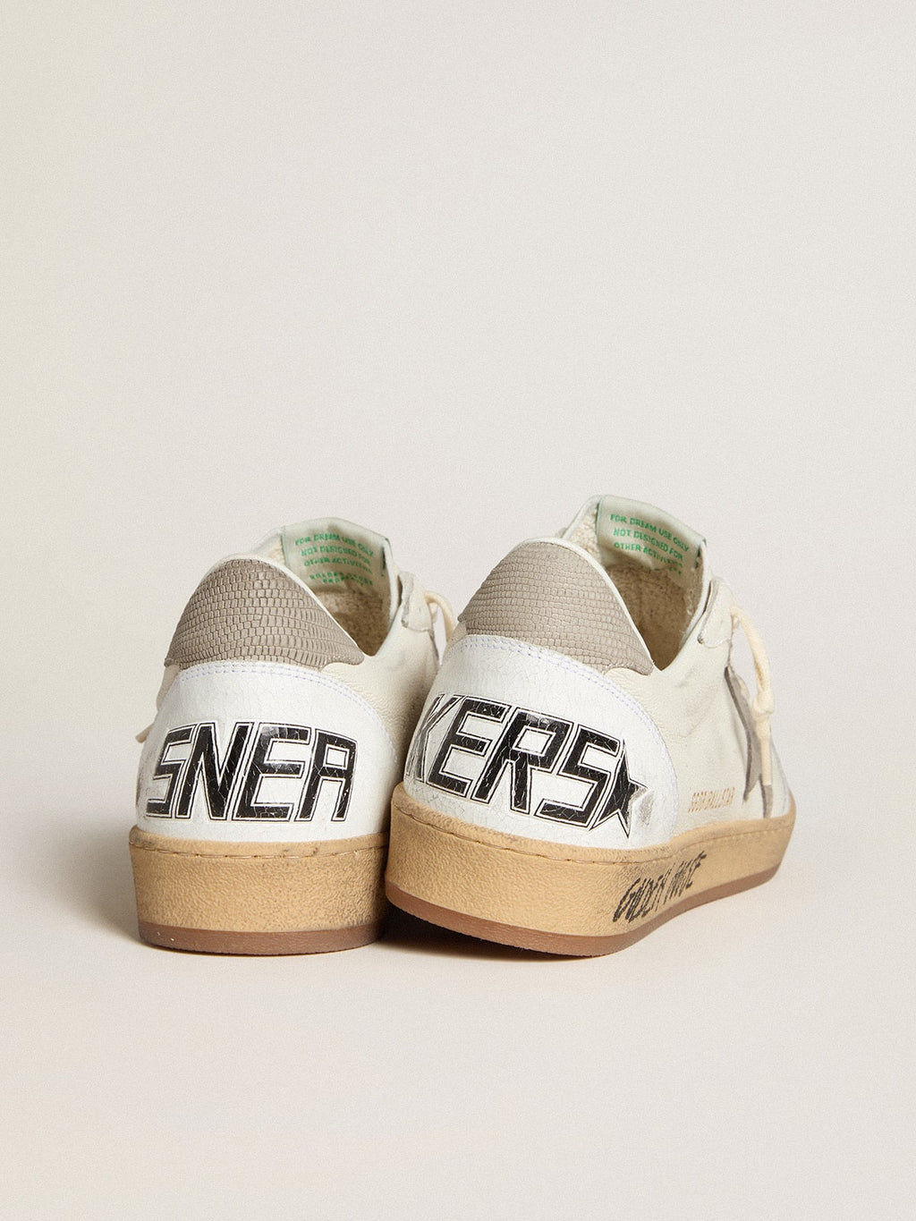 Ball Star in nappa leather with gray nubuck star and heel tab