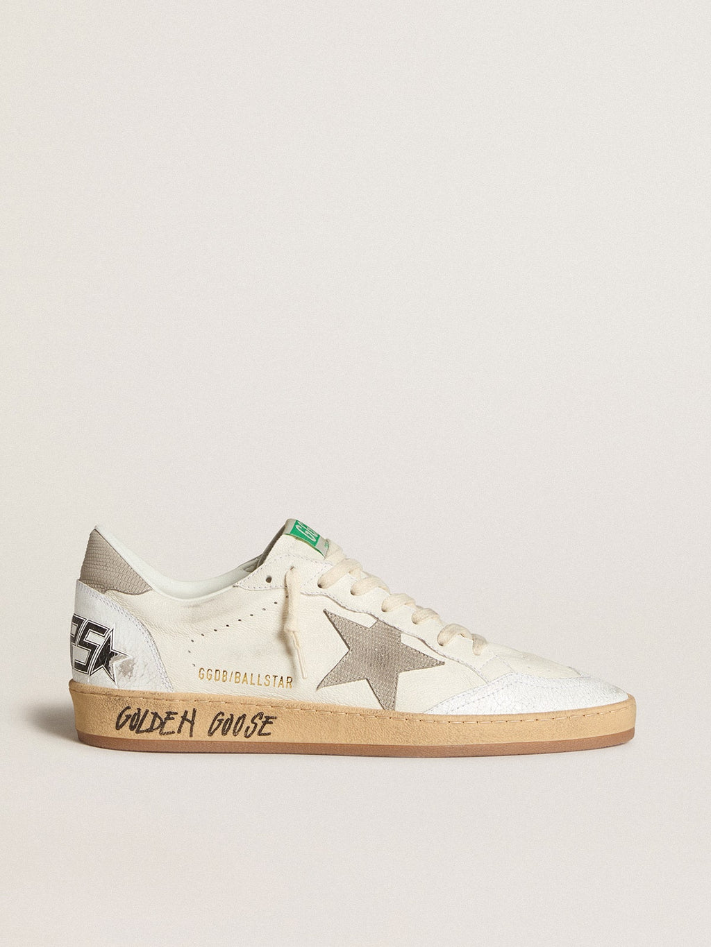 Ball Star in nappa leather with gray nubuck star and heel tab