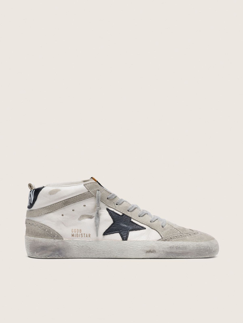 Men's Mid Star white with black star
