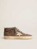 Mid Star in green canvas with leather star and black flash