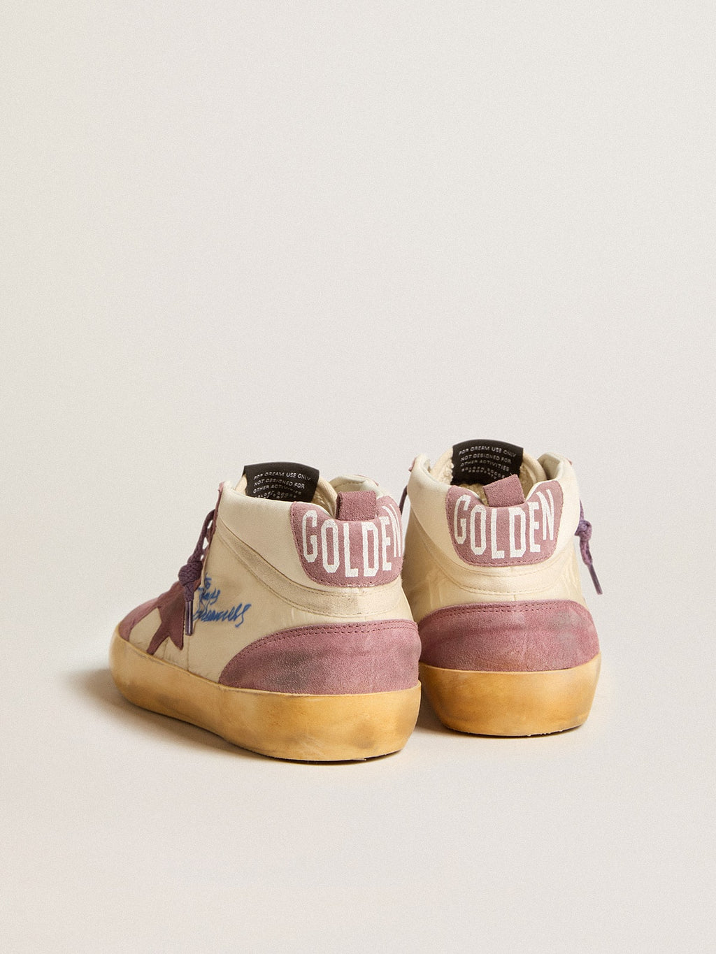 Men’s Mid Star LAB in nylon and nappa with mauve suede star