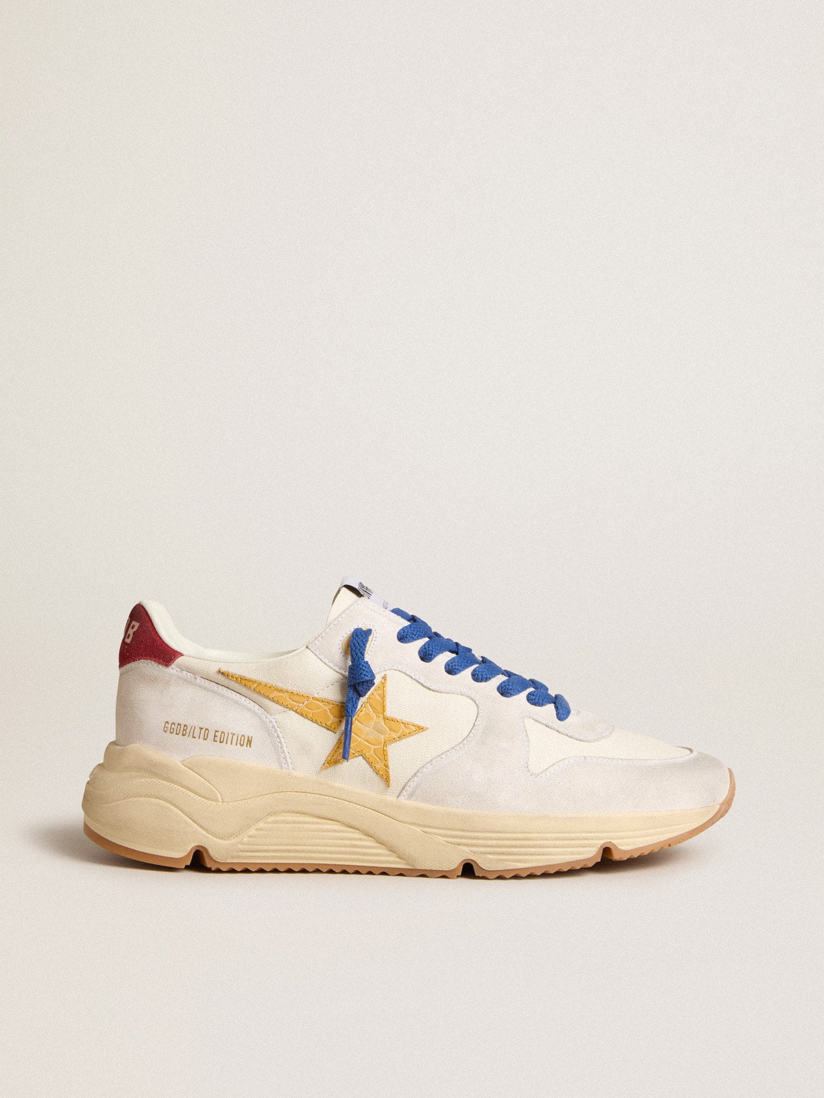 Running Sole LTD in nappa with leather star and suede heel tab