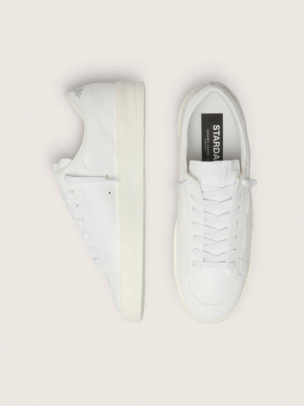 Men's Stardan in white leather