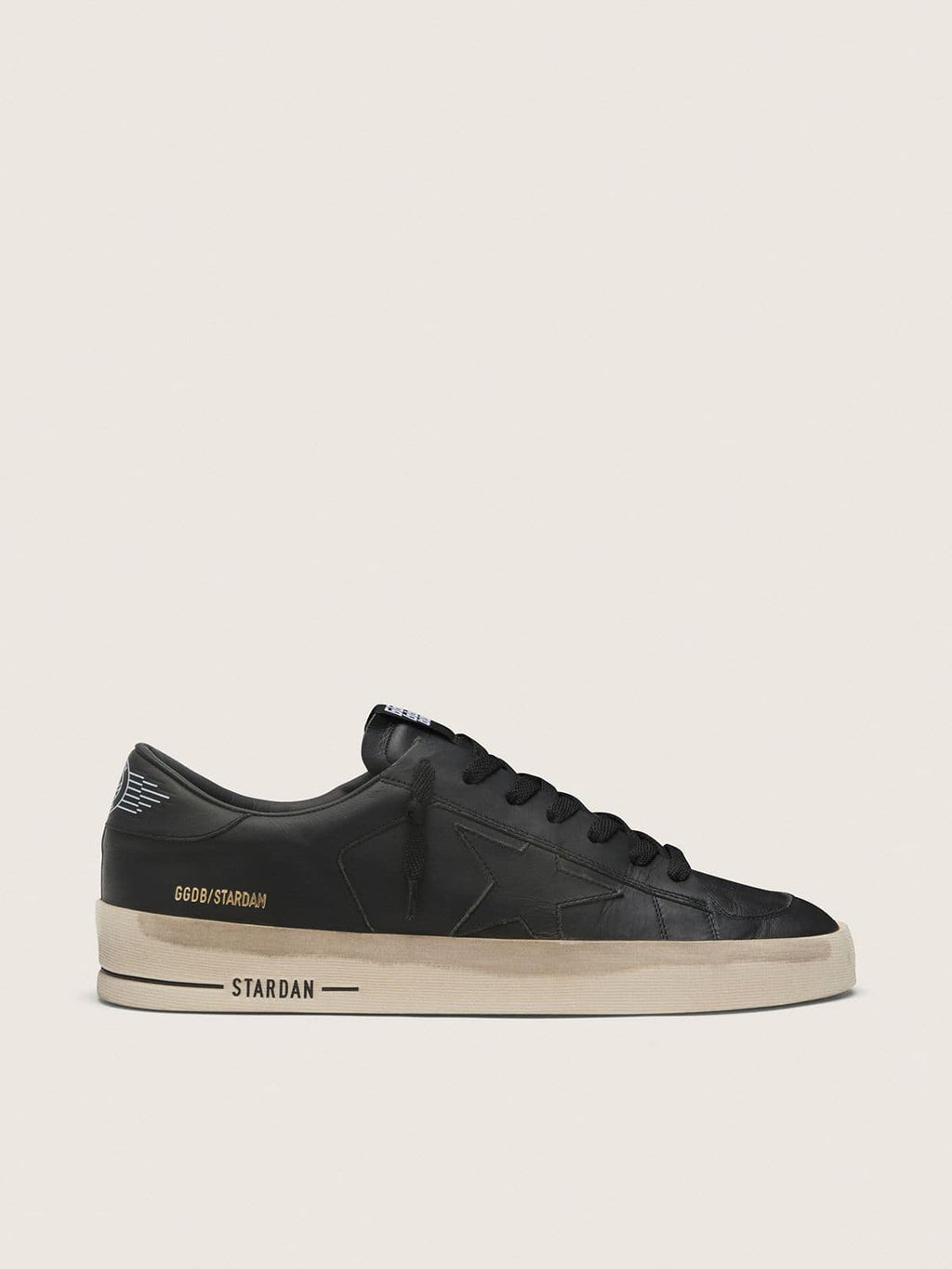Men's Stardan in total black leather