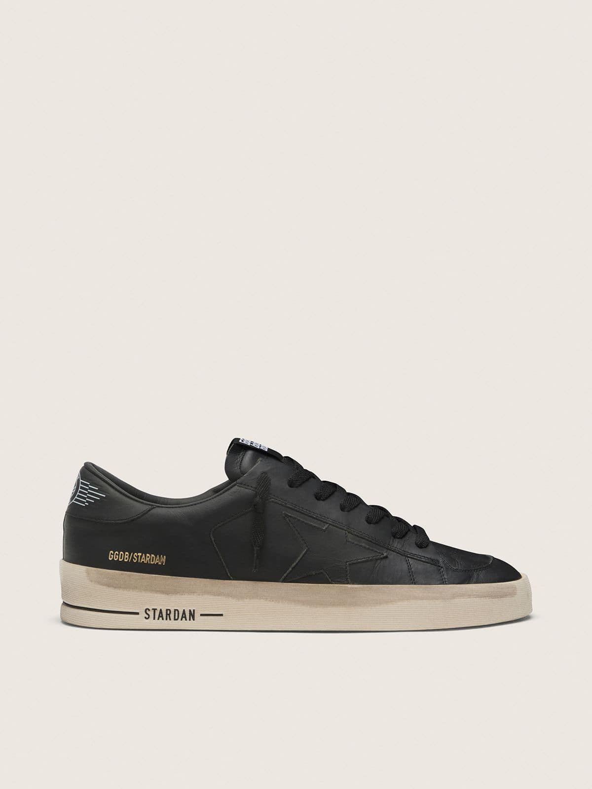 Men's Stardan in total black leather