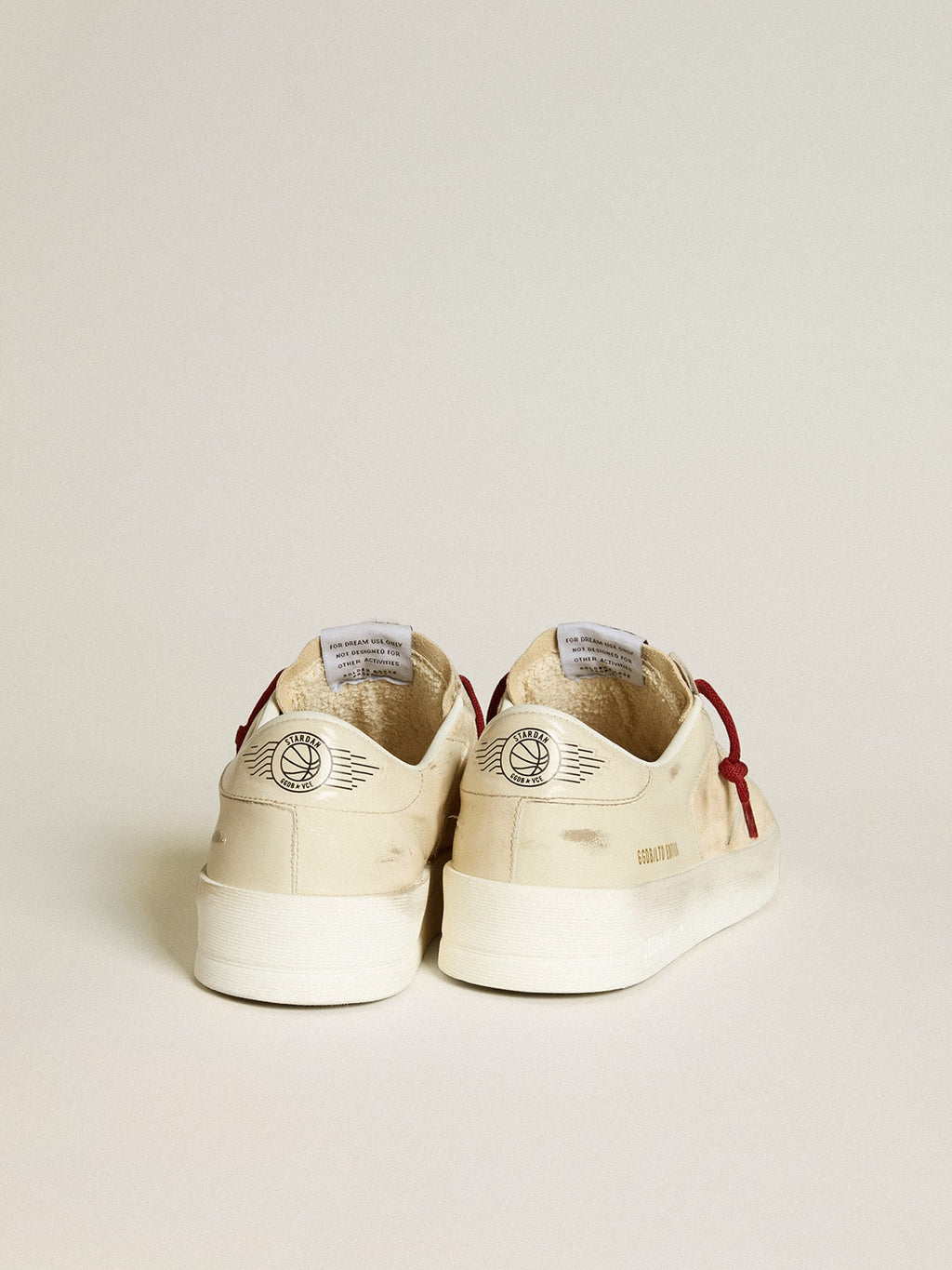 Men’s Stardan LTD in suede with patent white leather star and heel tab