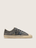 Men’s V-Star in black suede with black leather star