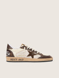 Men's Ball Star in nappa and mesh with suede star and brown leather inserts