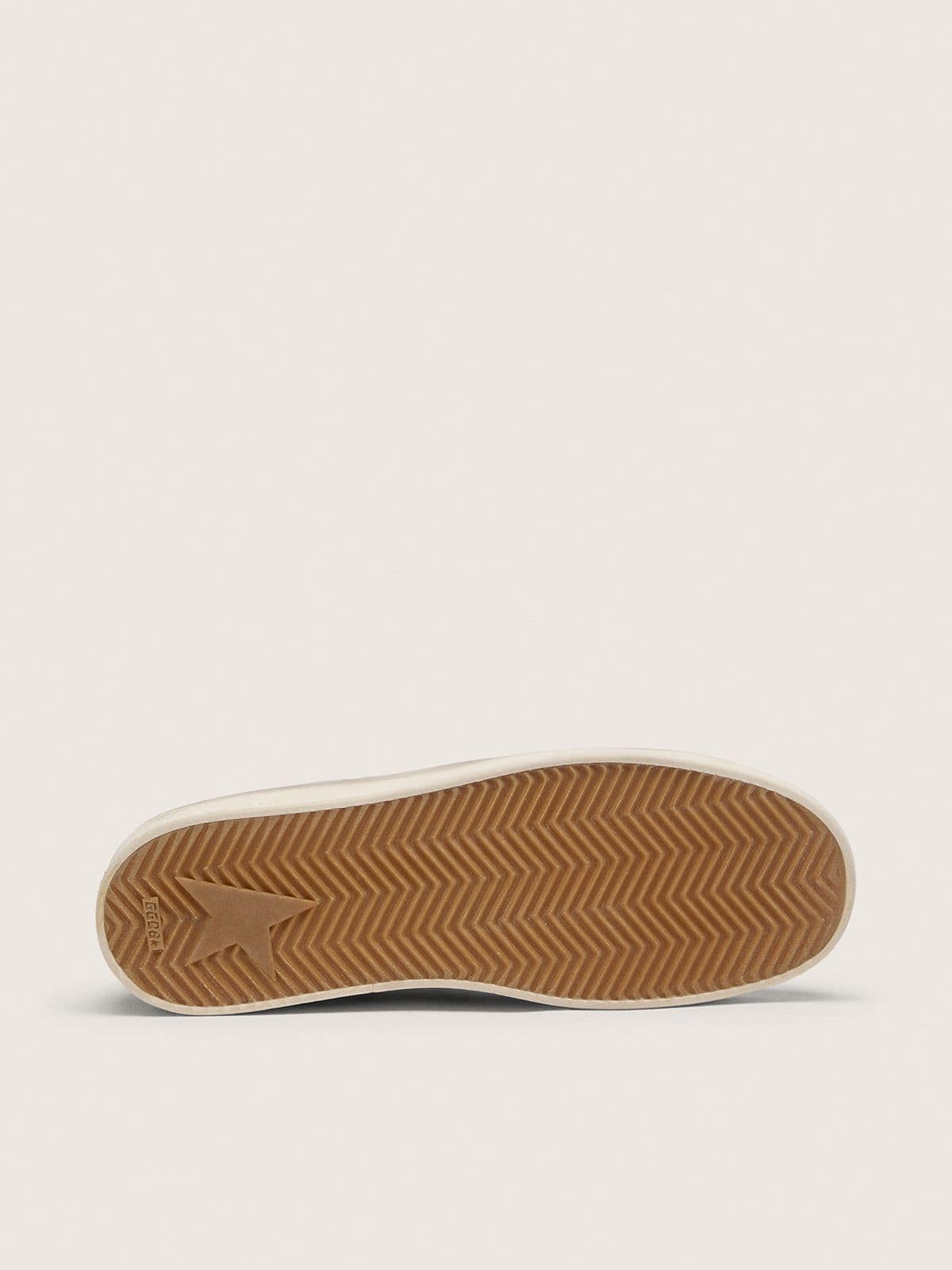 Men's Stardan in suede and leather with leather star and metallic heel tab