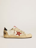 Men's Ball Star LTD in nappa leather with red leather star and leather heel tab
