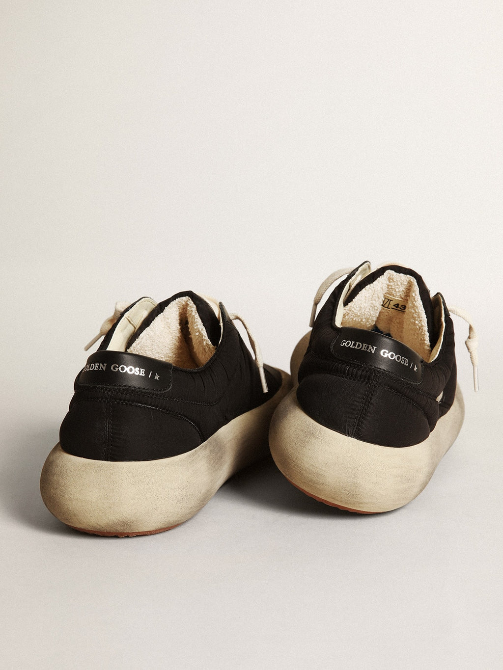Men’s Space-Star in nylon with black leather star and heel tab