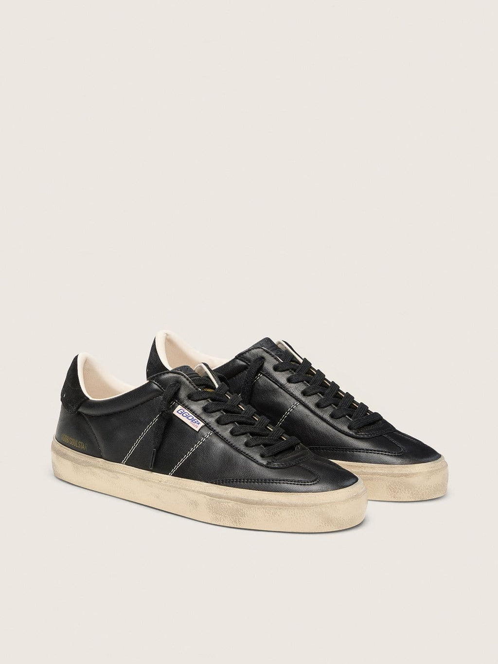 Men’s Soul Star in black bio-based nappa