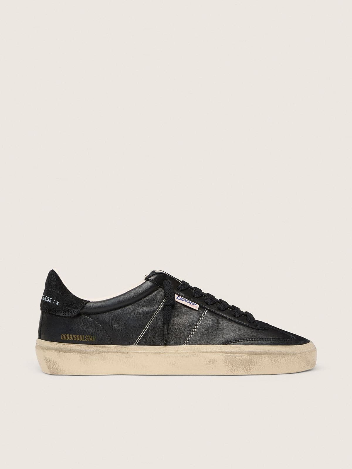 Men’s Soul Star in black bio-based nappa